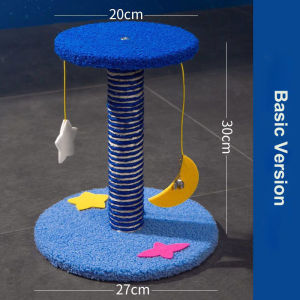 Lovinland Cat Climbing Tree for Indoor Cats Multi Level Tower with Sisal Ball Scratching Balls Space Capsule Large Platform Hammock Dangling Toys Stable Condo Planet Themed Pet Cat Play House