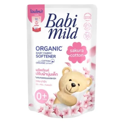 BABI MILD Baby Fabric Softener Refill Sakura Cotton Scent 570 ml