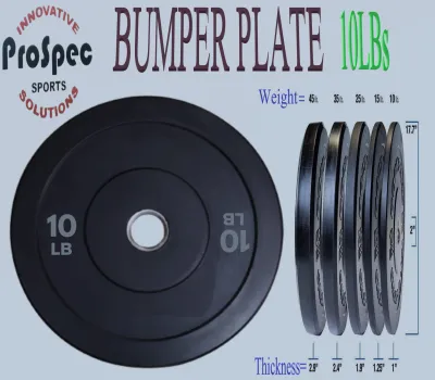 BUMPER 10lbs Olympic Rubber Plate 2in Hole (2 piece)