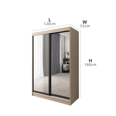 (FREE Shipping & FREE Installation) KitchenZ 4x6Ft Sliding Anti Jump Wardrobe Storage Cabinet