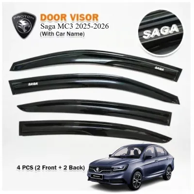 Proton Saga MC3 2016-2026 MUGEN Door Visor & Small Normal Door Visor /air press【1set 4 Door】