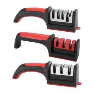 Adjustable Angles And Scissor Sharpener With Removable Grinding Head Easy Storage Hanging Design For Compact Kitchen Organization