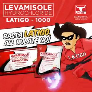 1 box (24 sachets) x 10g Latigo 1000 10% Soluble Powderfor1cattle with 200kgs 1 sachet
