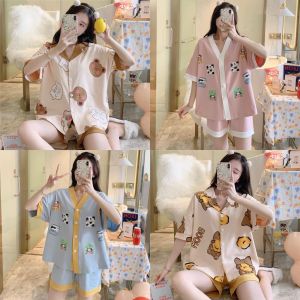 NC COD Baju tidur hotpant wanita bahan kaos import / Setelan Kancing Celana Pendek / Piyama Import Rib Wanita / Baju Santai Rumah