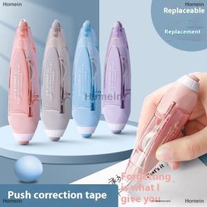 [COD] Homein Push Type School Correction Tape Replaceable Refills White Out Easy Replaceable Correction Tapes Stationery