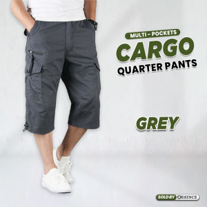 Men ¾ Pants Harem Pants Men 3 Quarter Pants Casual Chino Pant 100% Cotton Seluar Lelaki Straight Cut