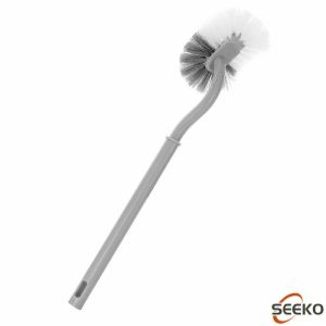 Seeko  Long-Handled Toilet Brush Curved Head Soft Bristles Quick Drying Bathroom Corner Cleaning Tools