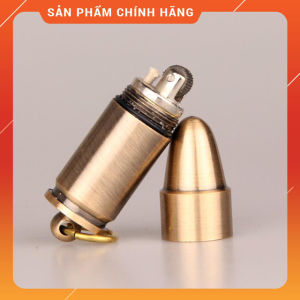Hộp Quẹt Bật Lửa xăng đá nhỏ gọn kiêm móc khóa tiện dụng dolphin HY-631 - dùng xăng bấc đá cao cấp