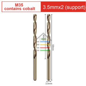 MATA BOR HSS COBALT M35 UNTUK BOR BESI PLAT BAJA TEBAL STAINLESS 1 - 13MM