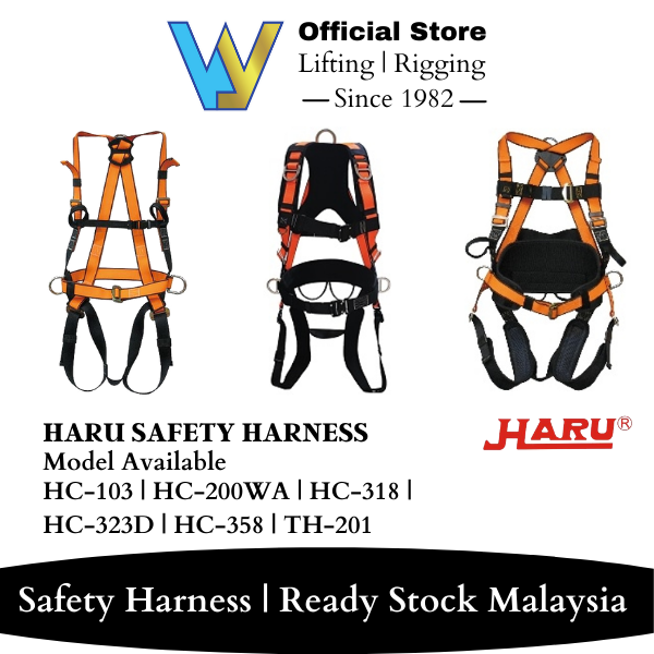 CLEARANCE STOCK] HARU SAFETY HARNESS HC-318 / HC-323D / HC-358 / TH-201
