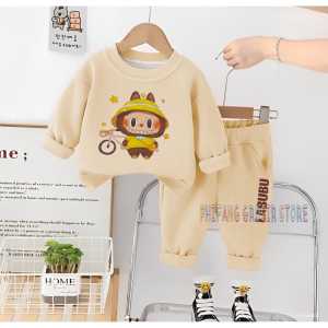 Setelan Swetaer Labubu Anak 1-5 Tahun/Setelan Baju Anak/Setelan Training Anak