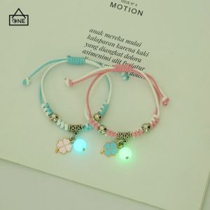 Girl Student Cute Luminous Bracelet Girl Heart Friendship Gift Korean Version Love Bracelet JewelryA