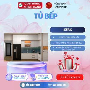Tủ bếp cánh acrylic là giải pháp phù hợp cho gia đình cần không gian bếp gọn gàng dễ sử dụng và thuận tiện