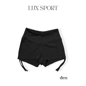 Quần Đùi quần dây rút tập gym tập yoga LUKY Cạp Cao Tnâng Vòng 3 Thun Dầy Co Giãn 4 Chiều D47