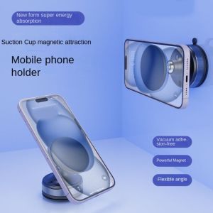 TUO29 Vacuum Adsorption ic Suction Phone Holder Rotatable Hands-Free Car Mobile Phone Stand Multifunctional Non-slip Rotatable Phone Bracket Household