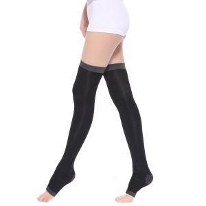 Open Toe Compression Stocking Thigh High Lady Slimming Leg Stockings Sleep Over knee high women Socks