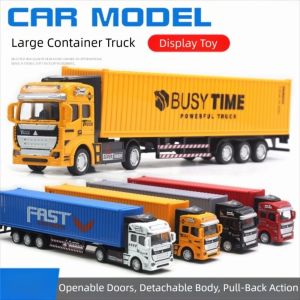 Q-1151 STORE Wind-Up Diecast Alloy Truck Alloy Transport Miniature Transporters Model Model Vehicle Removable Pull Back Truck Children