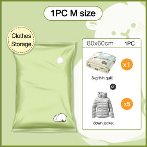 OutingSG® Vacuum Storage Bags Space Saving Compression Bag for Clothes Quilt Blanket Moisture Proof Travel Moving Organizer