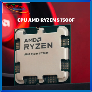 CPU AMD Ryzen 5 7500F (AMD AM5- 6 Core- 12 Thread- Base 3.7Ghz- Turbo 5.0Ghz- Cache 38MB- No iGPU) - Hàng Chính Hãng