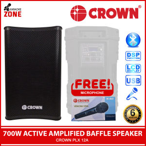 Crown PLX 12A Speaker Amplified Baffle Active Speaker 700W Original Crown
