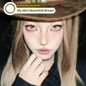 COD SOFTLENS MINI MOONDOLL BROWN 14MM NORMAL ONLY