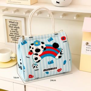 Large Capacity Insulated Lunch Bag Bento Bag Food Bag Aluminum Foil Cute Lunch Bag Student Worker