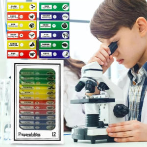 Pocket Microscope Mini Microscope Handheld LED Light 60X 120X Portable Educational Science Gift