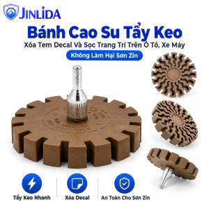 Bánh Cao Su Tẩy Keo Xóa Tem Decal Và Sọc Trang Trí Trên Ô Tô Xe Máy Không Làm Hại Sơn Zin