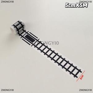 [COD] ZHONGYI0 Tái Sử Dụng Phim Hoạt Hình Đường Theo Dõi Dán Màu Đen Đường Băng Cho Đảng Đua Trang Trí Nội Thất Pre-Dán Long Lanh Kết Thúc Tự Động Theo Chủ Đề