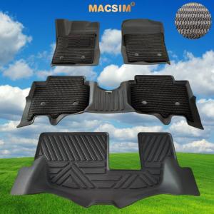 Thảm Lót Sàn 2 Lớp TPE Macsim Ford Everest 2023+ Chuẩn Form Bền Không Mùi (sd3 xám đen ct)