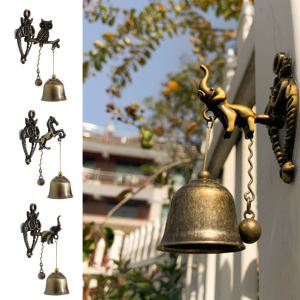 Vintage Horse Elephant Owl Shaped Bell Doorbell Halloween Hanging Door Decor Room Decor