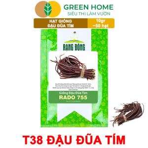 Hạt Giống Đậu Đũa Tím GreenHome Gói 10g~50 hạt Dễ Trồng Quanh Năm Nảy Mầm Cao T38