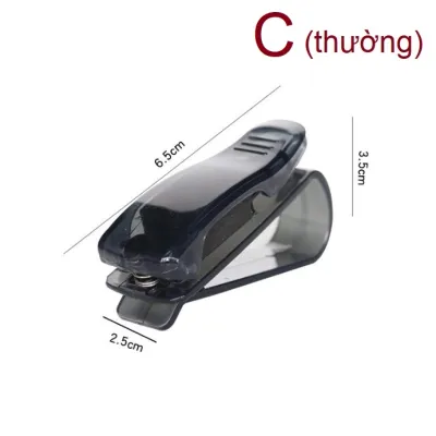 Kẹp giữ mắt kính thẻ trong xe hơi 1 cái tùy chọn (A/B/C) giá để mắt kính trên ô tô