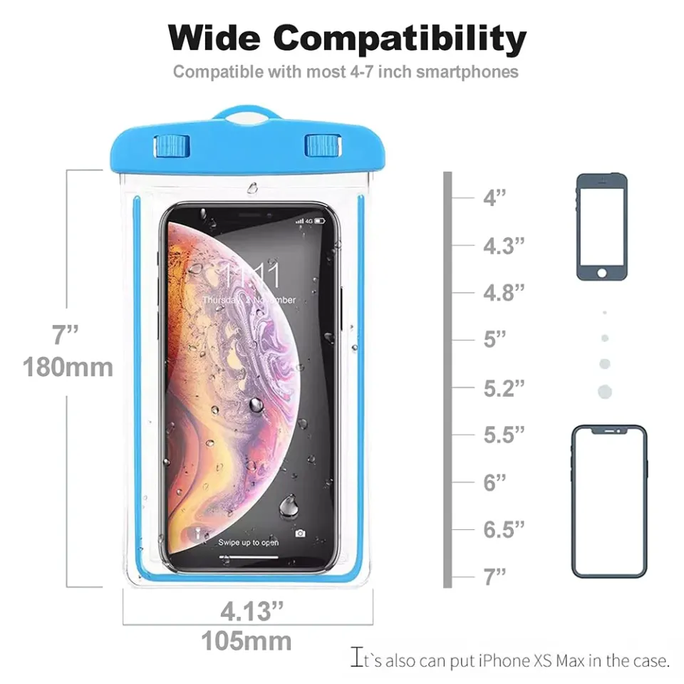 Glow In The Dark Water Proof Case Pouch For Mobile Phone