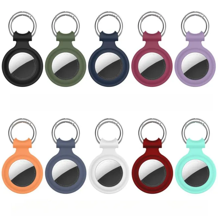Silicone%20Apple%20Airtag%20Protective%20Case%20Cover%20Portable%20Keychain%20Tracking%20Bumper%20Shell%20Anti-drop%20Casing%20For%20Airtags%20-%20Image%202