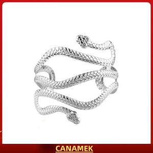 Miễn phí vận chuyển✨ Mở Con Rắn Trên Cánh Tay Bangle Vòng Đeo Tay Có Thể Điều Chỉnh Cánh Tay Cuff Bangle Vòng Đeo Tay Cho Phụ Nữ Đồ Trang Sức Thời Trang