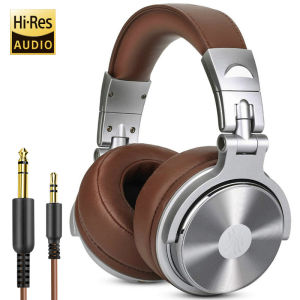 Banchugw 2024 Studio Pro DJ Headphone Over Ear 50mm Drivers HIFI Wired Headset Professional Monitor DJ Headphones With Mic For Phone