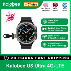 Zentronix Group Kalobee Series U8 Ultra 4G-LTE | Compass | 2MP Camera | WiFi Support | GPS | 3G+32G Memory | Watch