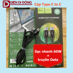 Cáp sạc Hoco X14 TypeC to Lightning và TypeC to TypeC dây bọc dù chống đứt PD20W có truyền dữ liệu nhanh dài 1M