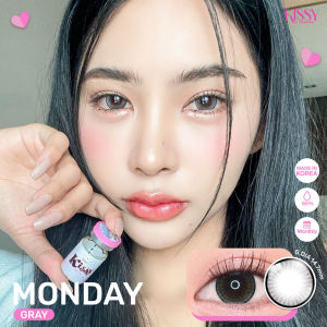 ตัดขอบ สายธรรมชาติ ลายฮิต เลนส์ไปเรียน คอนแทคเลนส์ Monday แบรนด์ Kissy ค่าอมน้ำ 65% นิ่มสบายตา