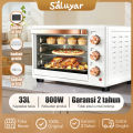 Saluyar KX3001 Oven Listrik Low Watt 33L/22L kualitas yang baik Pemanggang Kue Kontrol suhu independen. 