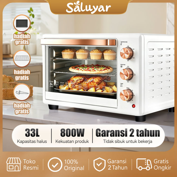 Saluyar%20KX3001%20Oven%20Listrik%20Low%20Watt%2033L/22L%20kualitas%20yang%20baik%20Pemanggang%20Kue%20Kontrol%20suhu%20independen%20-%20Image%203
