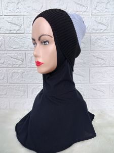 BANDANA RAJUT 2 WARNA BIASA/ DALEMAN HIJAB POLOS/ INNER JILBAB MURAH GROSIR