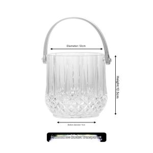 Transparent Wine Ice Cooler For Party Home Whisky Ice Bucket Ice Champagne Bucket Thermal Beer Bucket Bar Accessories