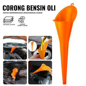 Corong Oli Bensin Motor Mobil Flexibel Funnel Panjang Serbaguna