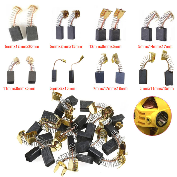 10 Power Tool Carbon Brushes with Universal Motor Repair Parts in 40