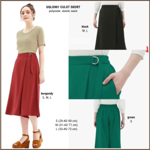 Celana Kulot Wanita Murah 981 Cullotte Skort 4 Warna