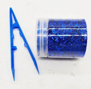 4g Chopped Carbon Fiber Short Cut Forging Color Plastic Pieces for Carbon Fiber DIY（Blue）