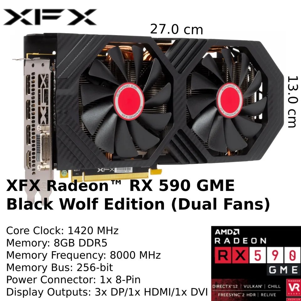 590 Fatboy Buy Radeon Rx 590 XFX AMD Radeon RX 590 Fatboy OC+ 8GB