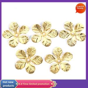 Graceful 50Pcs Set Vintage Metal Flower Filigree Slice Charms Jewelry DIY Craft Findings